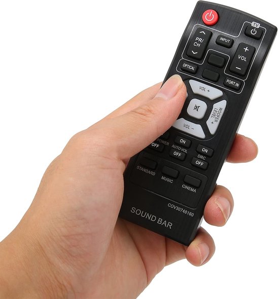 Solidchoice - Dailygoody - Soundbar Afstandsbediening - Vervangend - Zwart - Geschikt voor COV30748164 COV30748128 NB2540 NB2540D S24A1-W S24A1W COV30748160 - Ideaa van Solidchoice — afbeelding 2