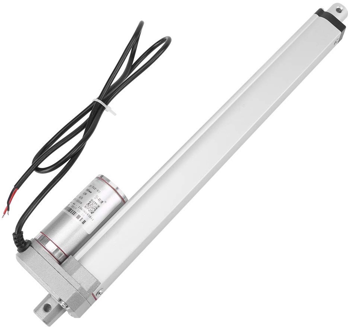 aladdien - Lineaire Actuator - Elektrische Cilinder - 140KG Max Lift - Zilver - Duwstang Motor - Voor Poorten en Meubels - 300mm