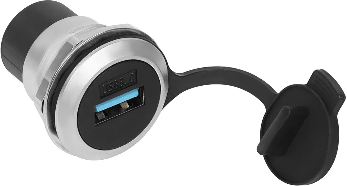 QIANRENON USB 3.0 Paneelmontage Coupling Adapter - 5Gbps, Antivibratie, Stofdicht