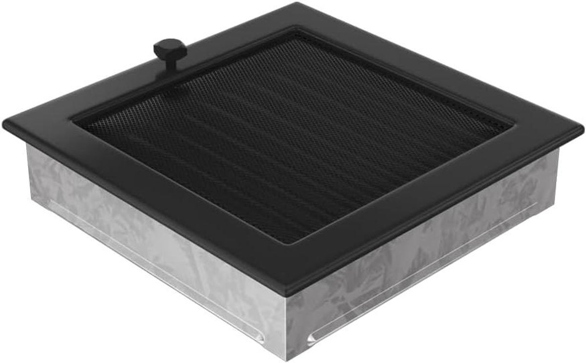 Warmeluchtrooster - Ventilatierooster - Haard Decoratie - Verstelbare Lamellen - Verschillende Maten - Wit Zwart