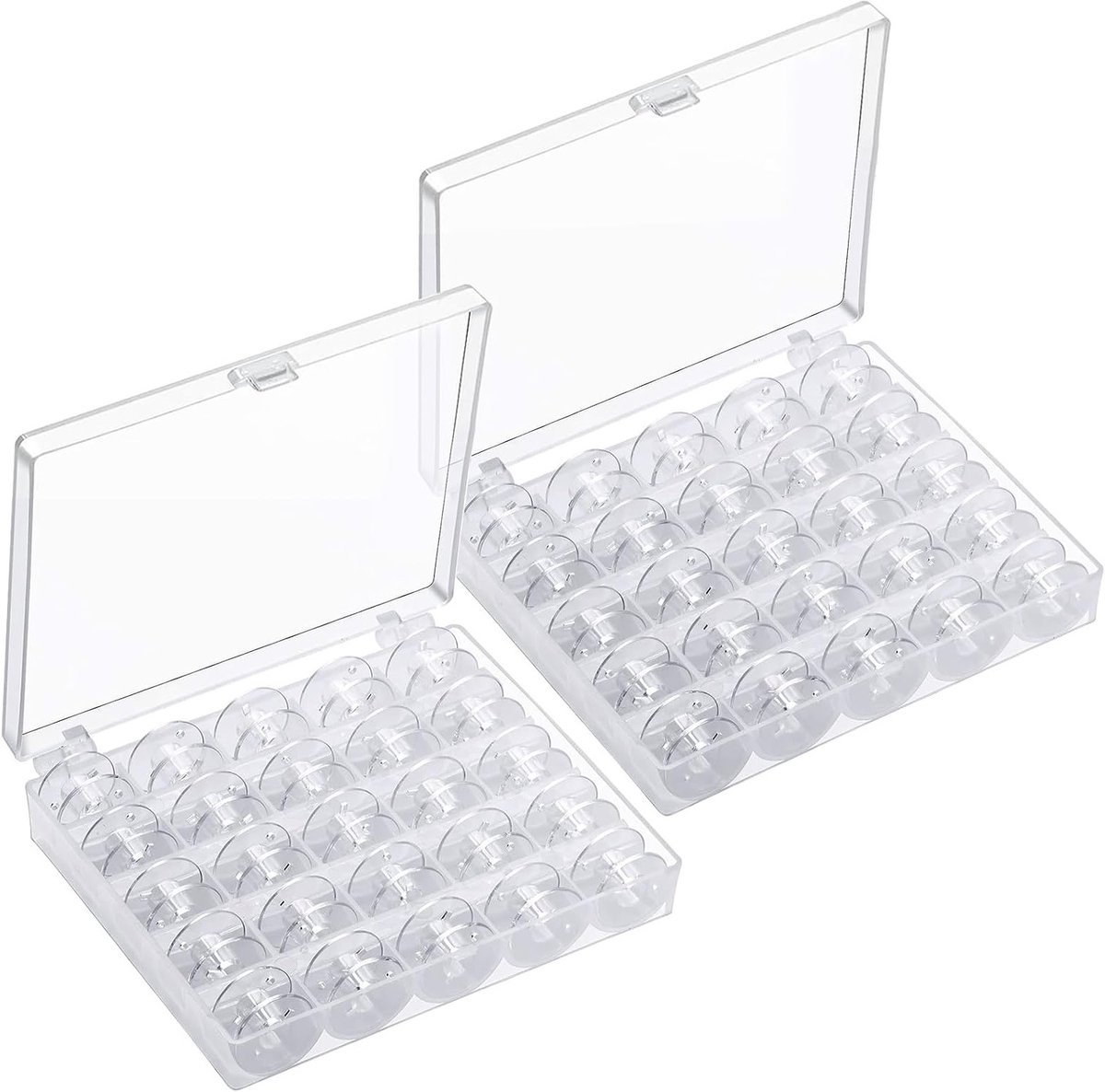 50 Stuks Naaimachine Spoelen met Opbergdoos voor Diverse Naaimachines en Accessoires