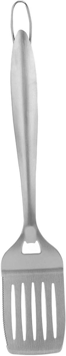 Rvs Spatel - Kookspatel Grillspatel - Buiten Koken - Lange Handgreep - 45cm - Zilver