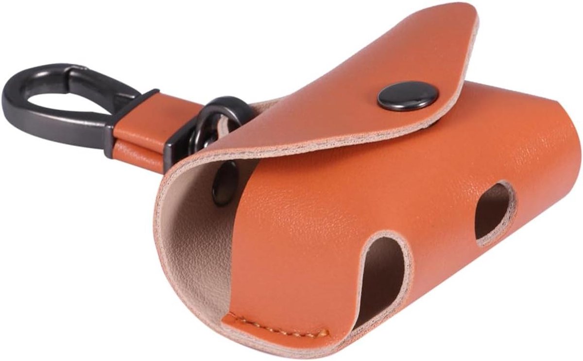 Oortelefoonhoes - Hoesje - Bescherming - Met gesp - 10x7x3cm - Oranje