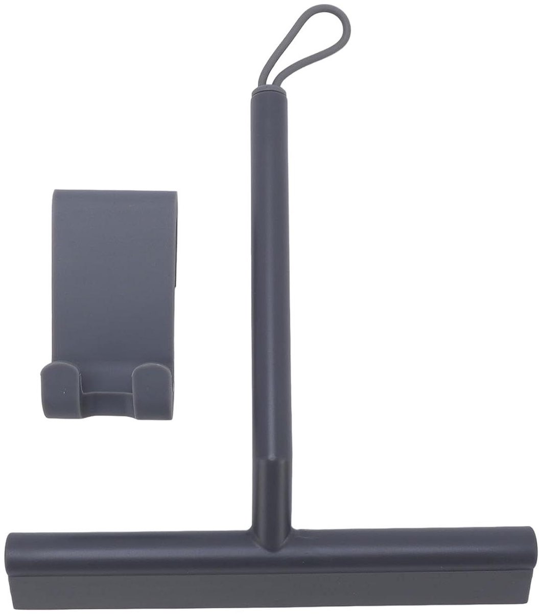 Douchewisser - Raamwisser - Gladde oppervlakken reinigen - Zachte TPE kop - 23 x 22 x 4 cm - Grijs