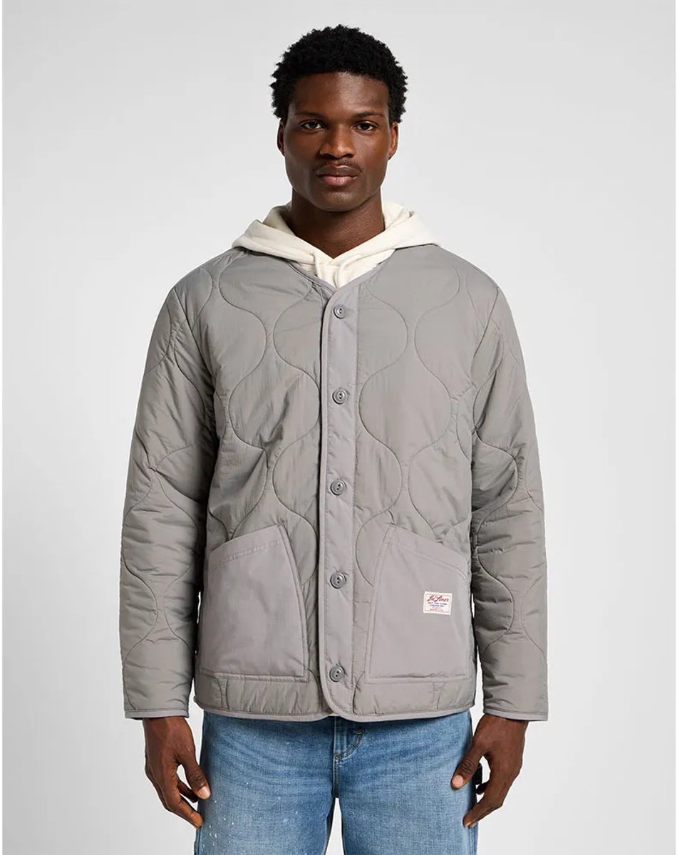 Lee Quilted Liner Jas M Man Grijs