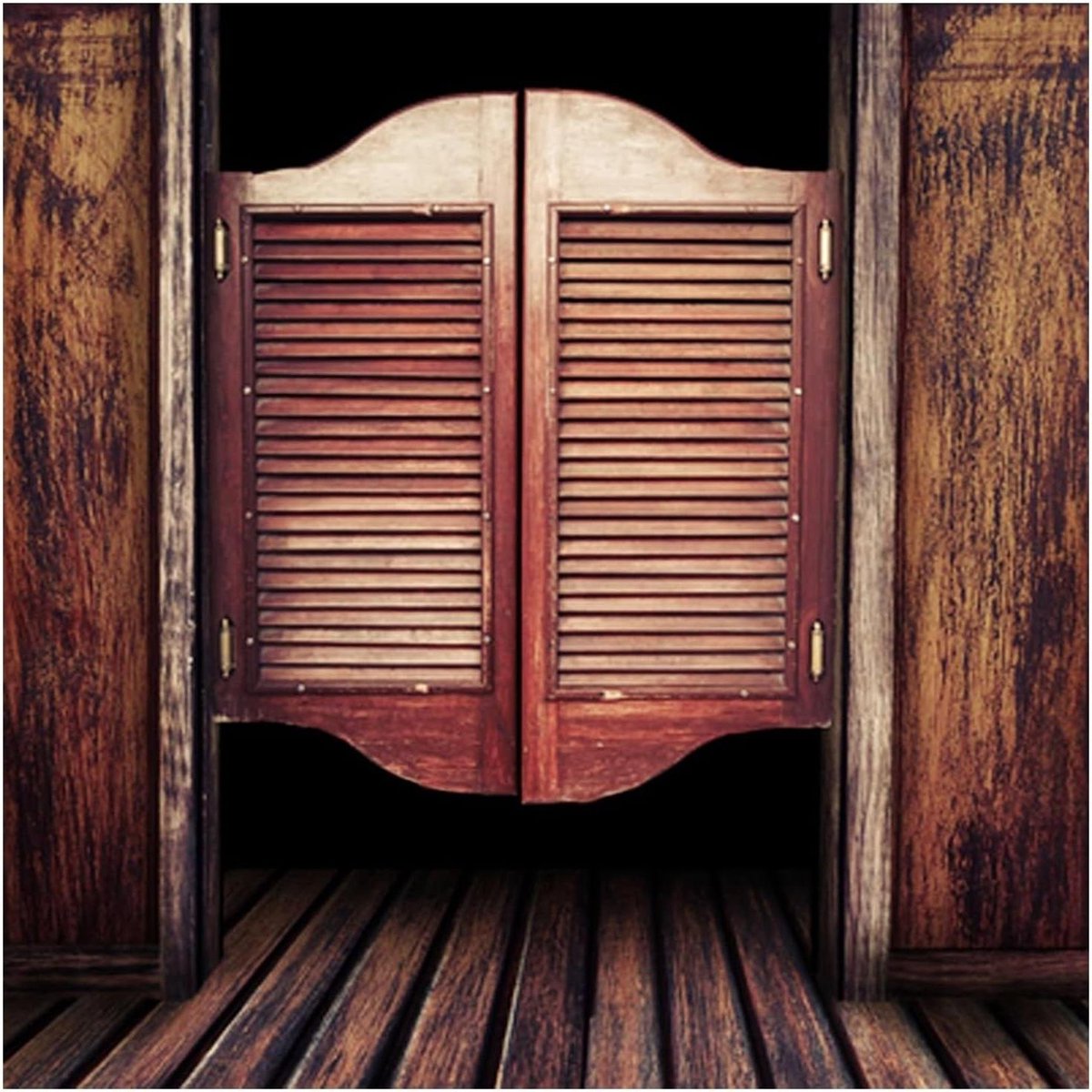 Houten Salondeuren - Draaideuren Keuken - Ruimtes Verdelen - Automatisch Sluitend - 80x90cm - Naturel Hout