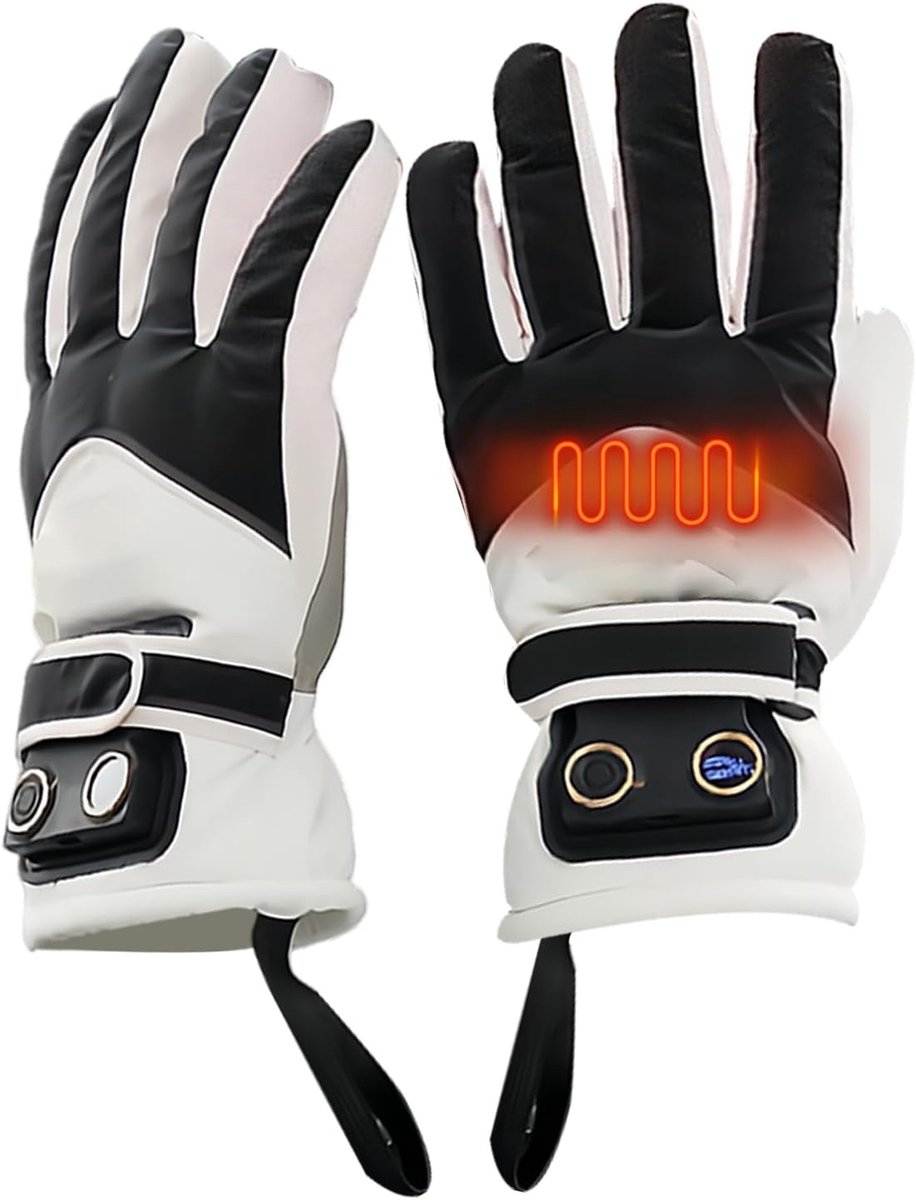 Verwarmde motorhandschoenen - Winterhandschoenen - Buitenactiviteiten - Touchscreen compatibel - 37 x 22 x 3 cm - Zwart — cadeau in Sport & Outdoor - foto 6