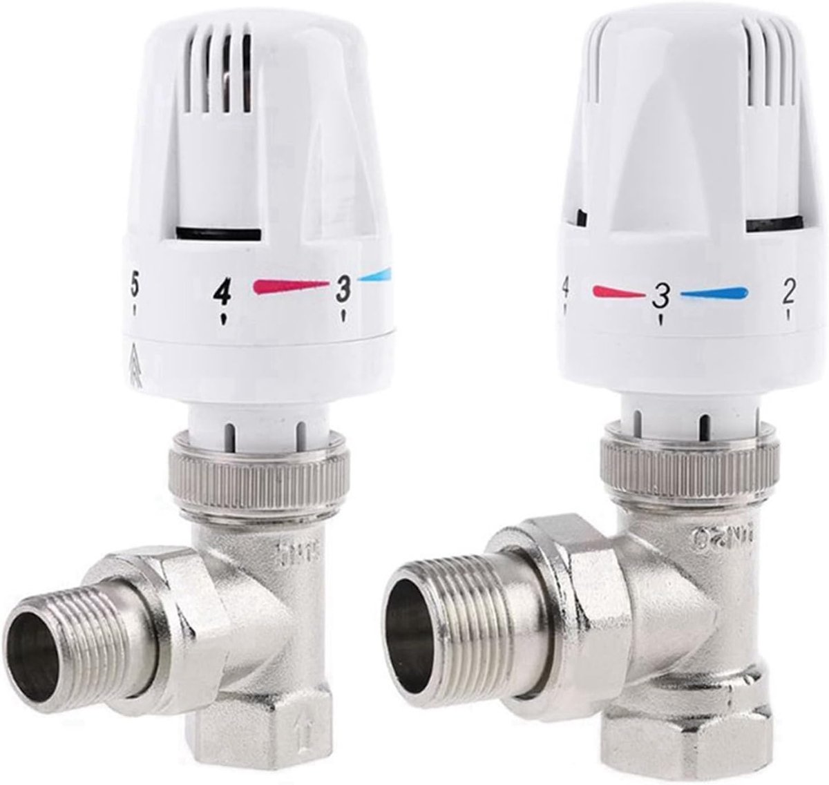 Thermostatische Radiatorregelaar - Verwarming Klep - Energie Besparen - Automatische Temperatuurregeling - 4 Stuks - Koper