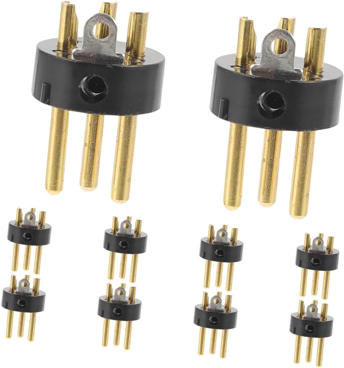 Audio Adapter - Microfoon Connector - Kabel Aansluiten - Vergulde Geleiding - 10 Stuks - Multi