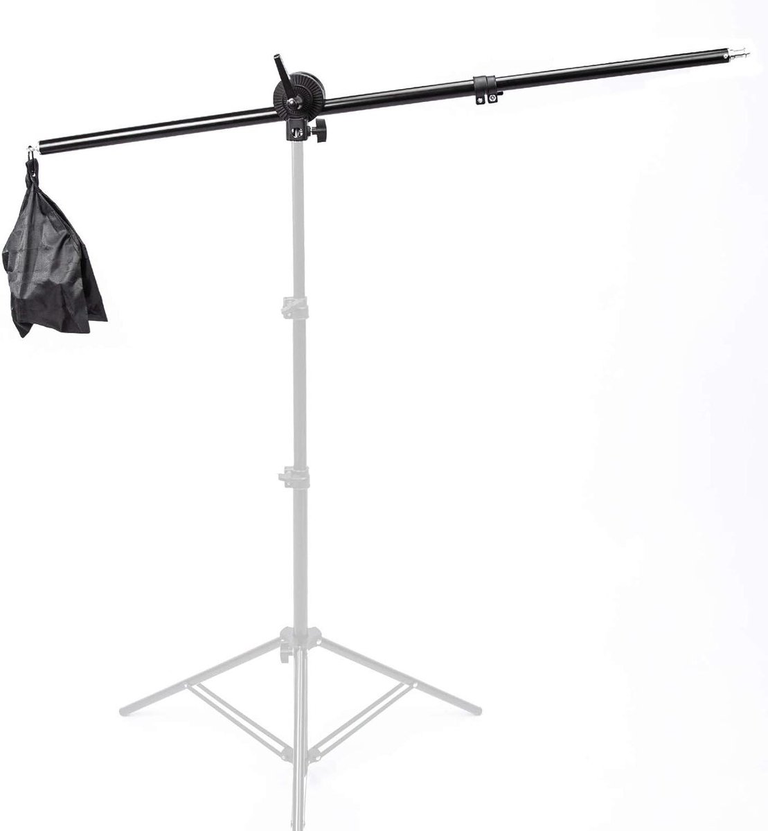 Studio Arm - Lamp Arm - Fotografie Belichting - Verstelbaar - 75-135 cm - Zwart