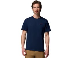 Columbia CSC™ Outdoor Back Graphic Tee Heren Outdoorshirt - Collegiate Navy, Sunscape