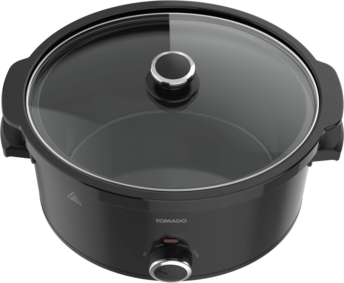 Tomado TSC6001B - Slowcooker - 6 liter - Keramische binnenpan - 3 warmtestanden - Warmhoudfunctie - Zwart – foto 3