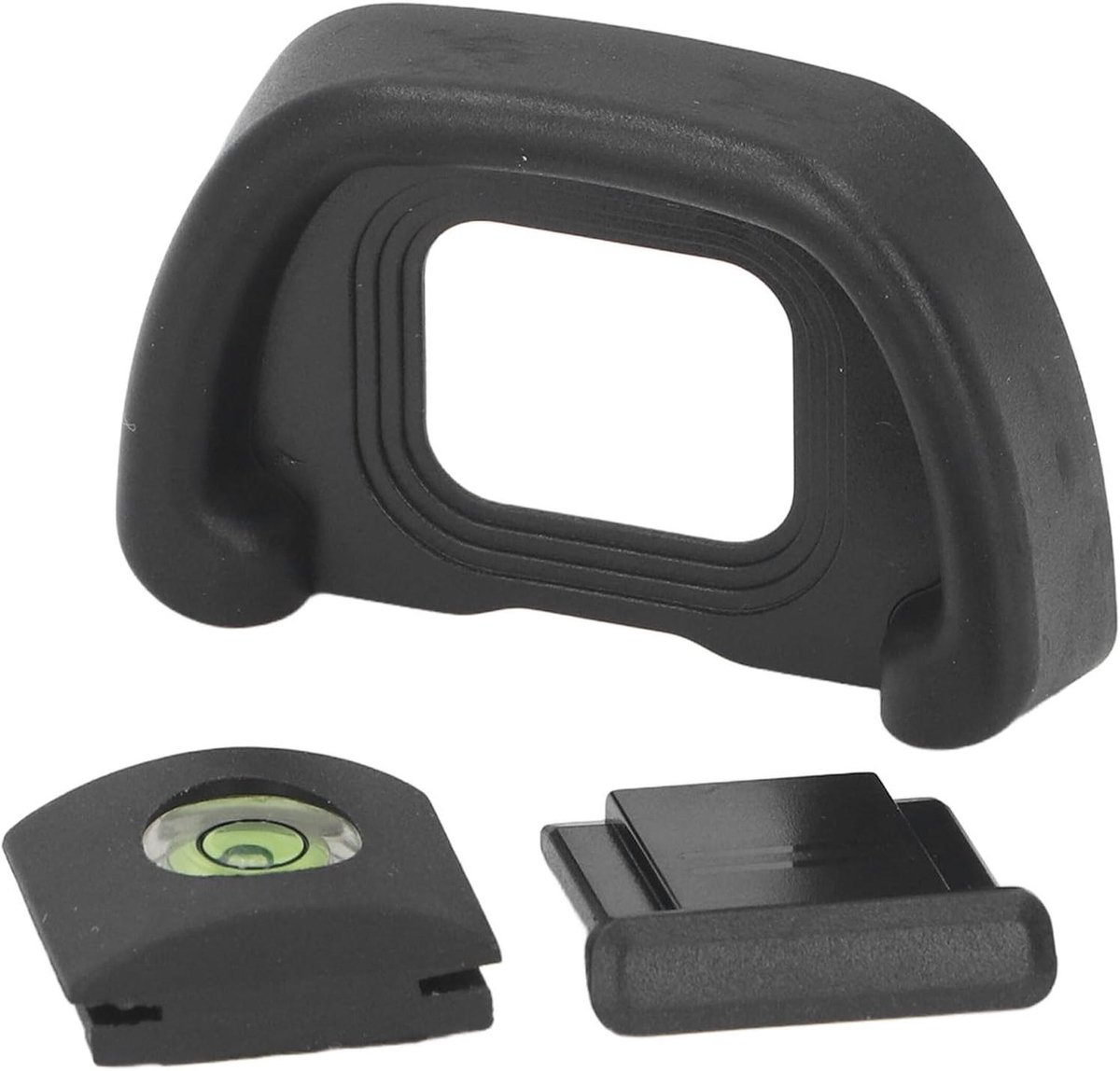 Oogschelp Zoeker - Zoeker Oogkap - Camera Gebruik - Ingebouwd Waterpas - 12 x 7 x 1 cm - Zwart
