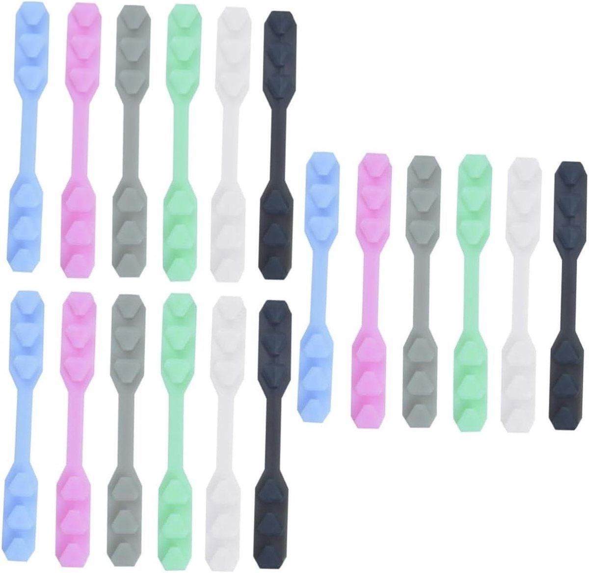 Masker Oorlus Verlenging - Gespen Band - Oor Ontlasting - Verstelbare Pasvorm - 18 Stuks - Mix Kleuren