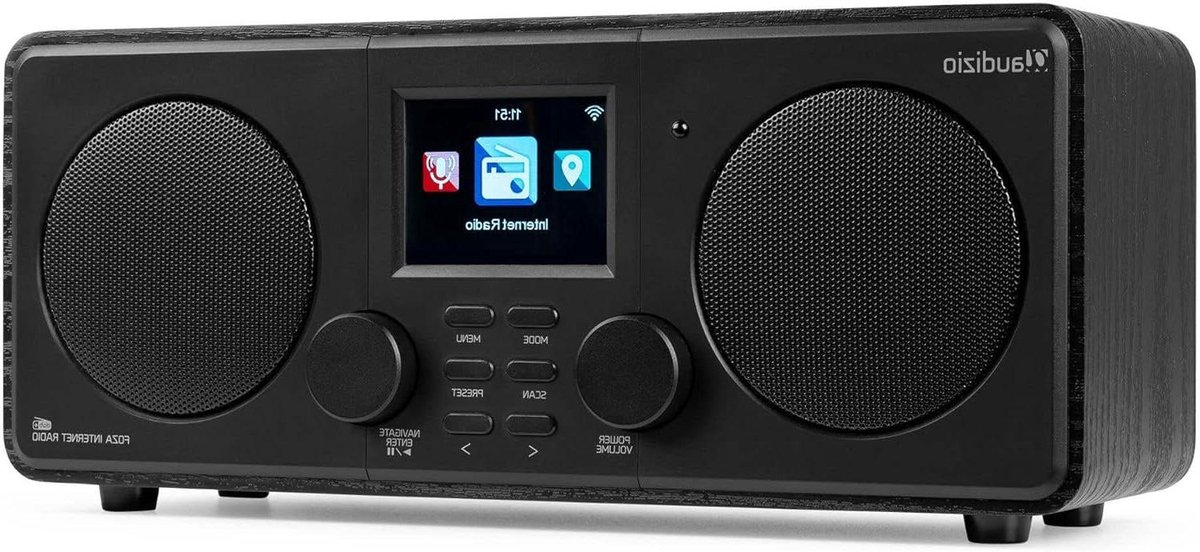 Internetradio DAB+ - WiFi Radio Digitale Radio - Muziek Streamen - 50 Watt Stereo Geluid - 2.8 inch Display - Zwart