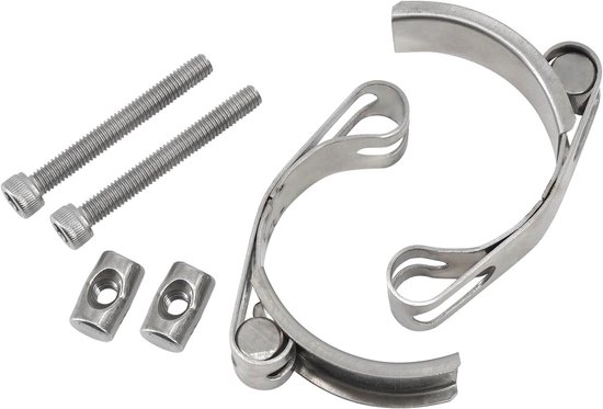 T-boutklem 30-40mm voor slangen en buizen, RVS pijpklem, zware kwaliteit, bandbreedte 20mm (2 stuks) - ideaal voor leidingen, bevestiging en reparatie van Merkloos — afbeelding 5