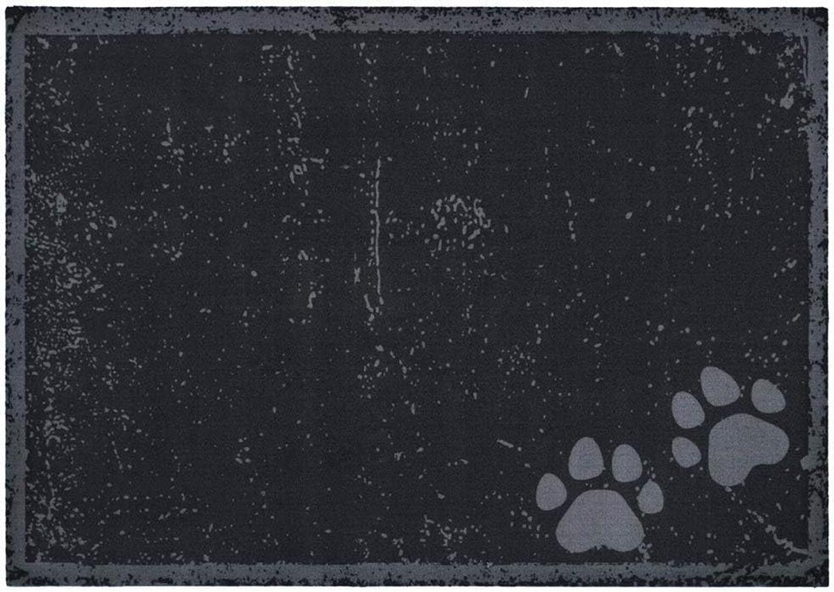 Huisdier Onderlegger - Voerbakmat Hondendeken - Bescherming Vloer - Waterdicht Antislip - 50 x 80 cm - Antraciet