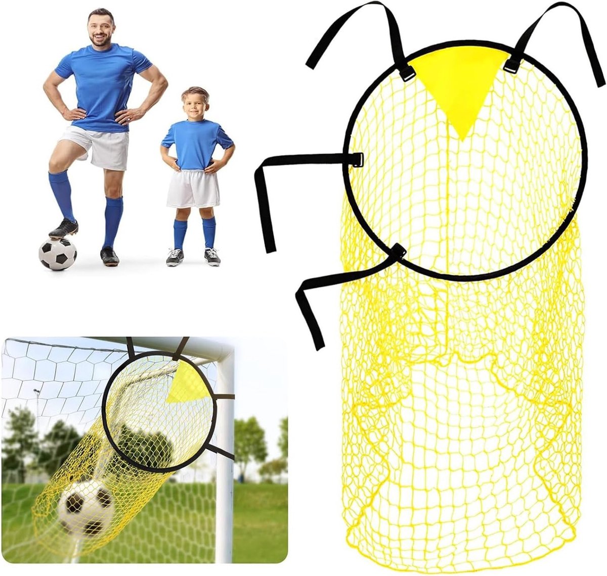 Voetbaldoel met Net, Ideaal voor Training en Wedstrijden, Geschikt voor Alle Spelers en Teams