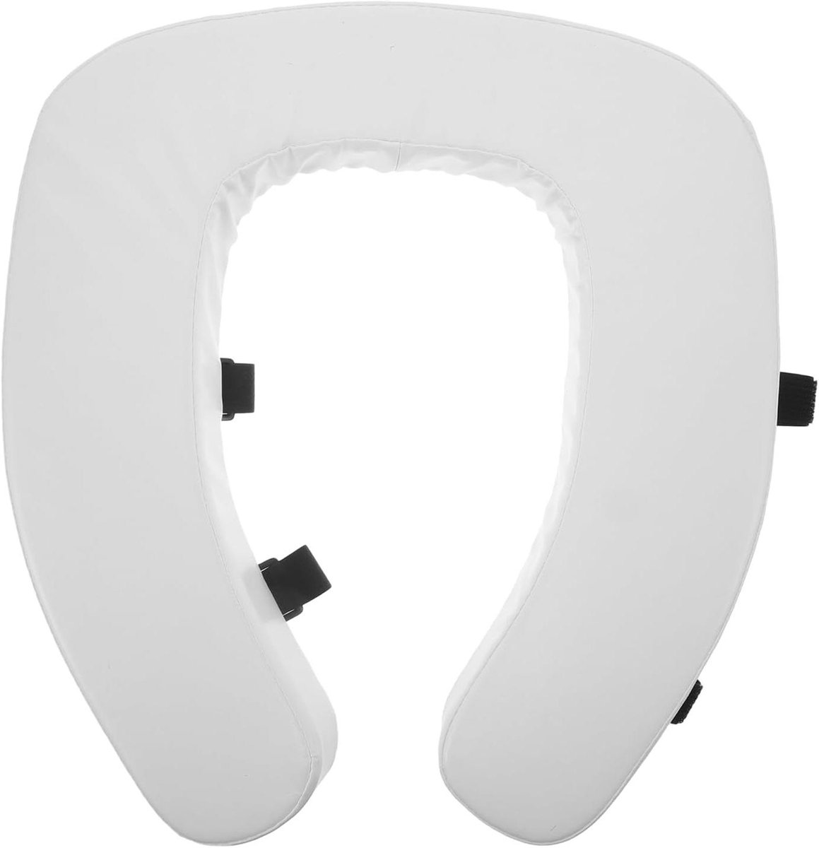 Verhoogd Toiletbrilkussen - Toiletverhoger Comfort - Gemakkelijk Opstaan - Waterdichte Zachte Padding - 375 cm - Wit