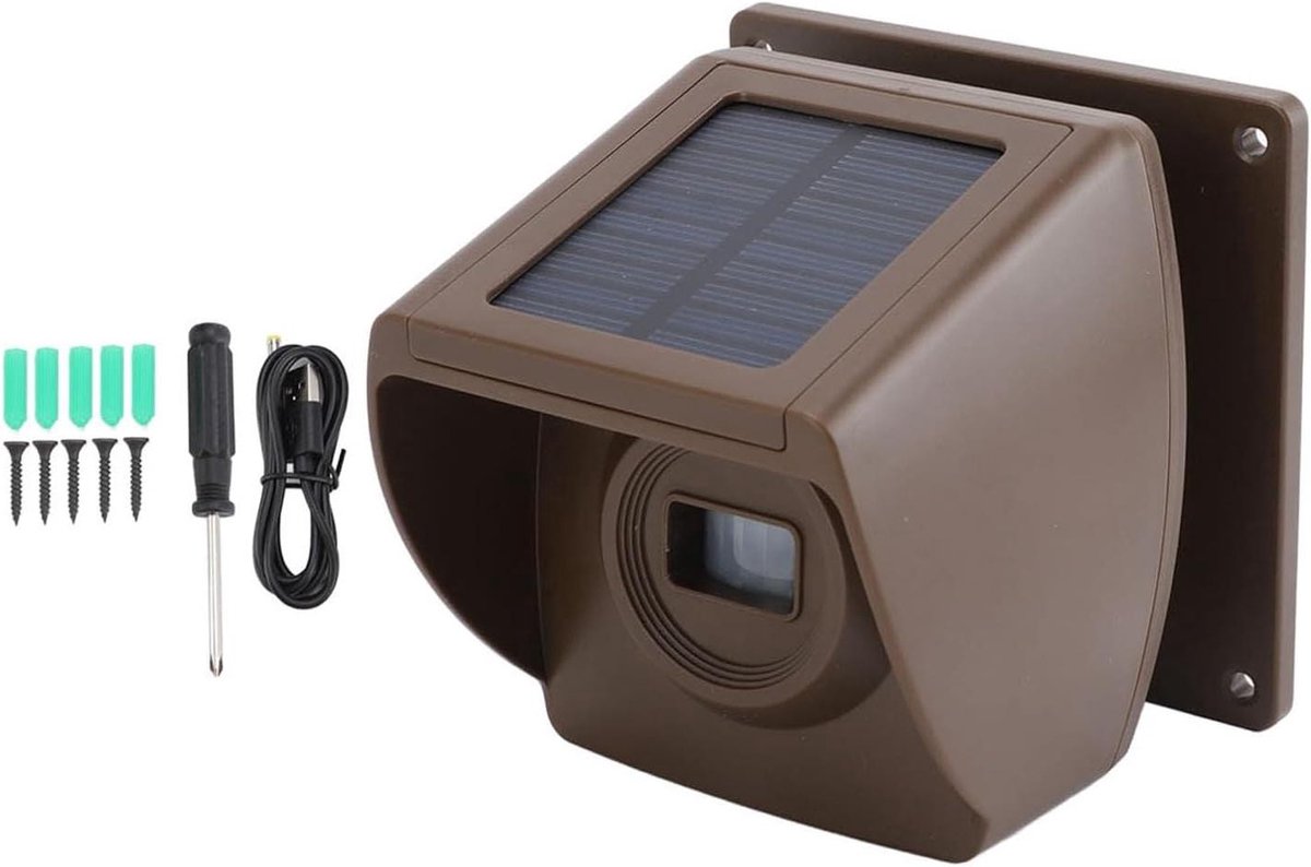 Oprit Alarm - Bewegingsmelder - Huisbeveiliging - 800 Meter Bereik - IP55 Weerbestendig - Bruin