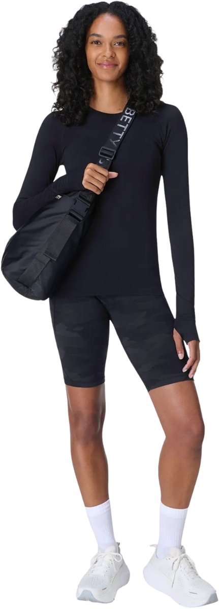 Sweaty Betty Sweaty Betty Athlete Seamless Long Sleeve Top ZWART - Maat M