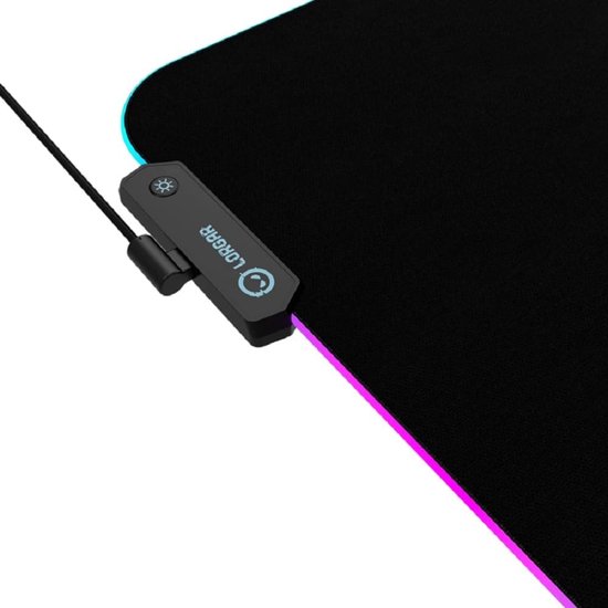 Muismat - Groot bureau pad - Comfortabel gamen - RGB verlichting - 90x36 cm - Zwart van Merkloos — afbeelding 2