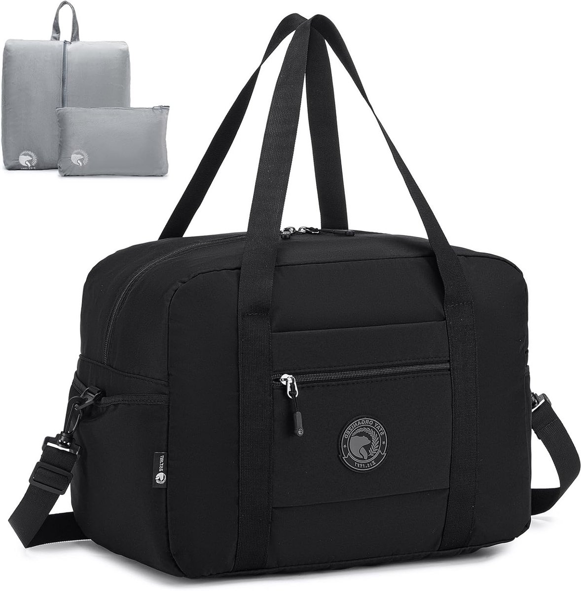 Reisbagage Handbagage 40x30x25 voor Eurowings en Vliegtuig Weekendtas Sporttas 30L Opvouwbare Koffer met Toilettas Waterdichte Handtas voor Mannen en Vrouwen