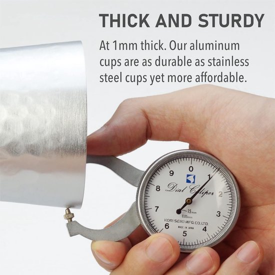 Aluminium Bekers - Gehamerde Tumblers - Buiten Gebruik - Voedselveilig Materiaal - Set van 6 - Zilver — afbeelding 5