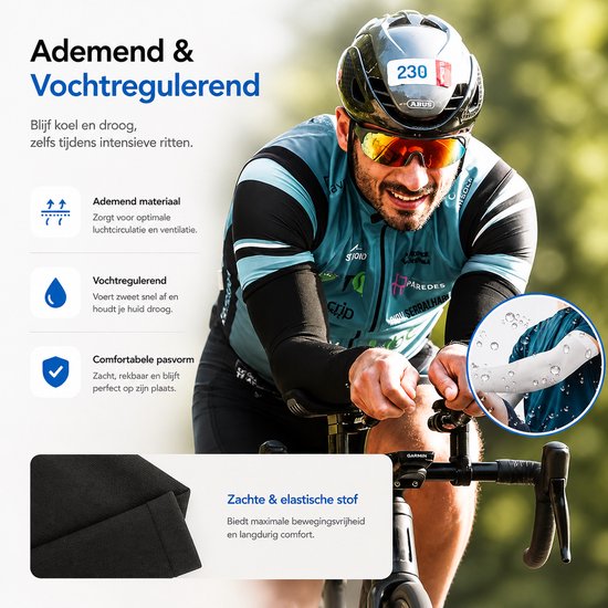 BOTC Arm Sleeve - Compressie Arm Sleeves - UV - Zonbescherming - Armwarmers - Sleevewarmers - Zwart — afbeelding 3