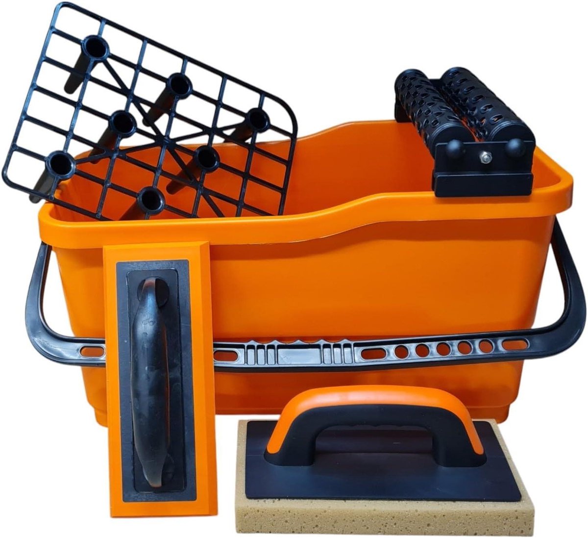 Tegel Grouting Set - Keramische Werkset - Tegels Aanbrengen - Compleet Met Accessoires - 20 Liter - Blauw