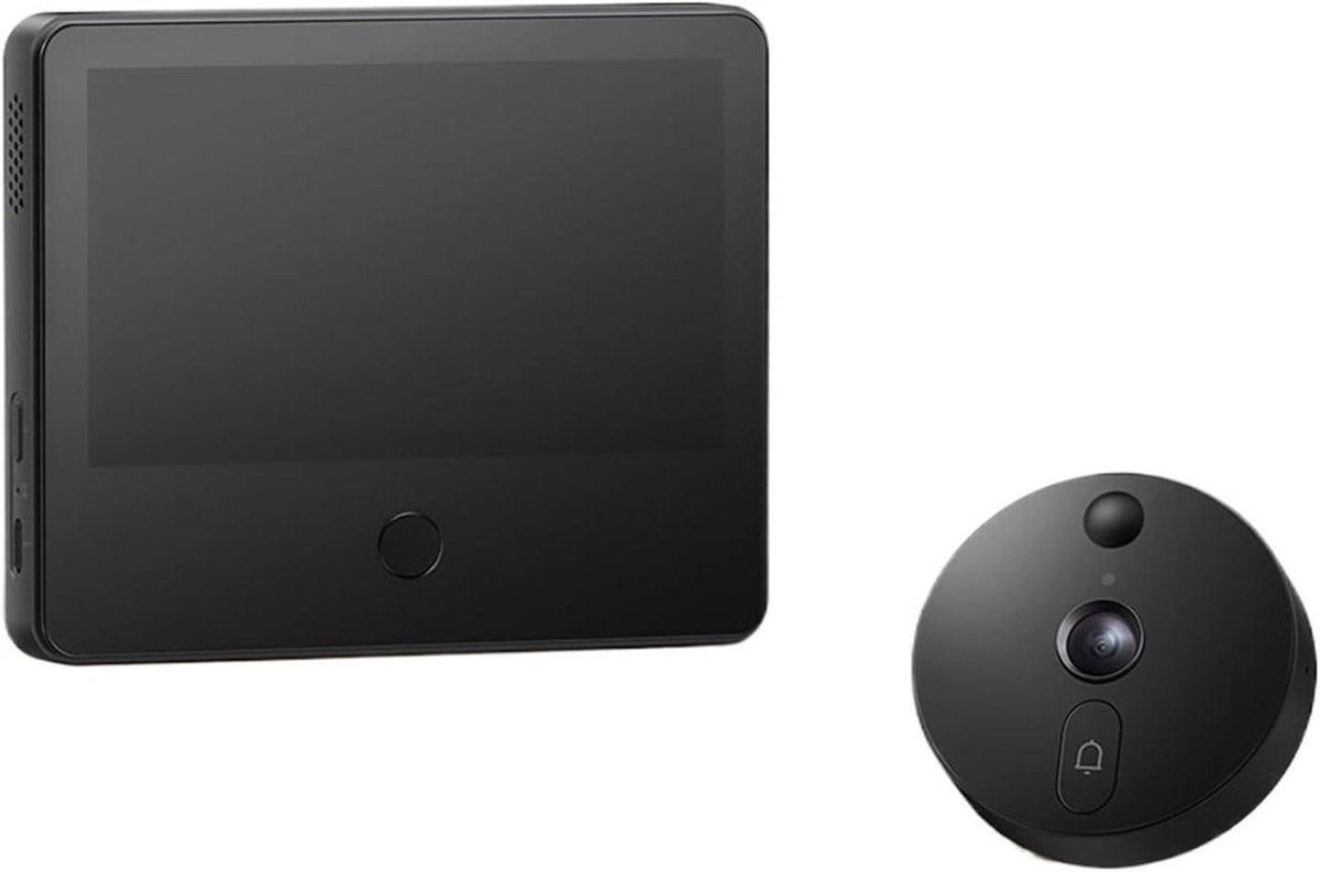 Video Deurbel - Slimme Camera - Huis Beveiligen - 5-inch IPS Scherm - 1080P HD - Zwart