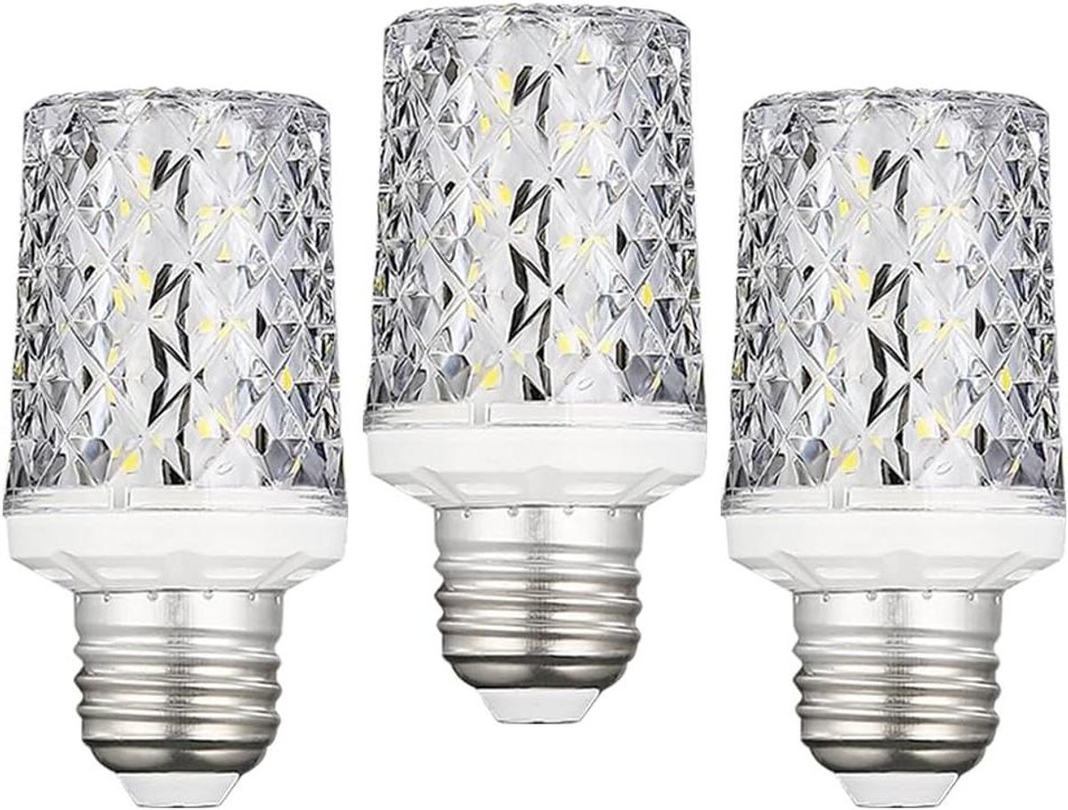 LED Lampen - Edison Schroef - Heldere Verlichting - Energiebesparend - 3 Stuks - Koel Wit