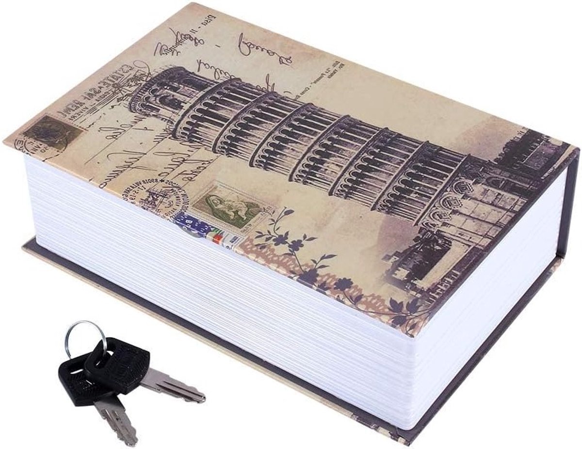 Verborgen Boek Veilige Kluis met Combinatieslot, Geldopslag en Sleutels, Perfect voor Waardevolle Spullen en Geheimen