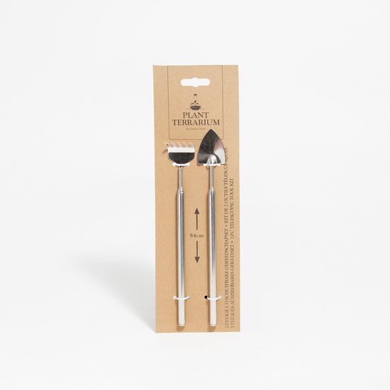 Esschert Design Terrariumgereedschap 28 Cm Rvs Zilver 2-delig van Esschert Design — afbeelding 2
