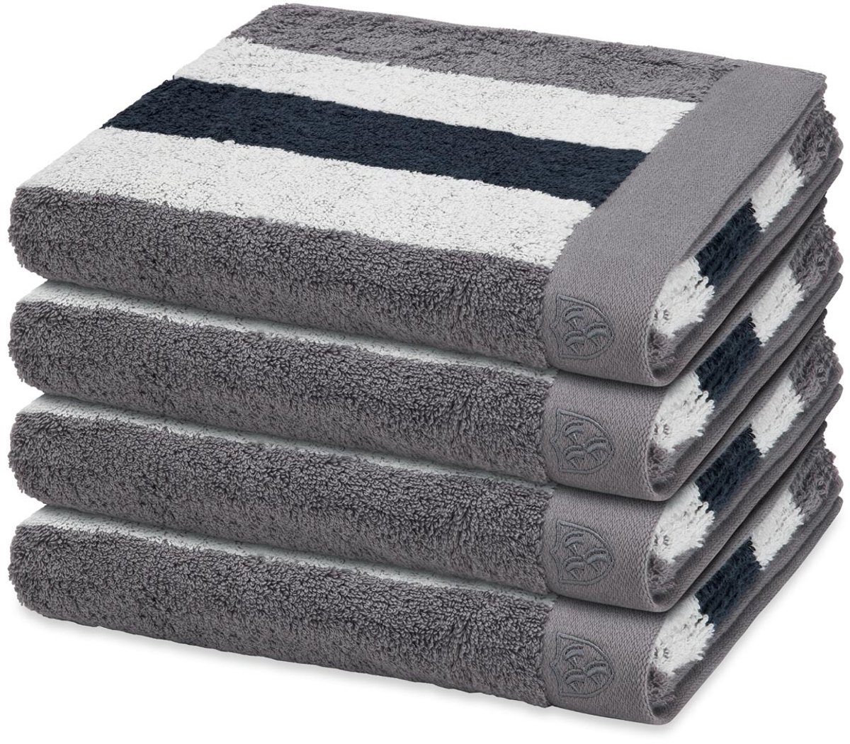 Ross Sonstiges 4 X handdoek - in set 4 pack Doubleface Stripes