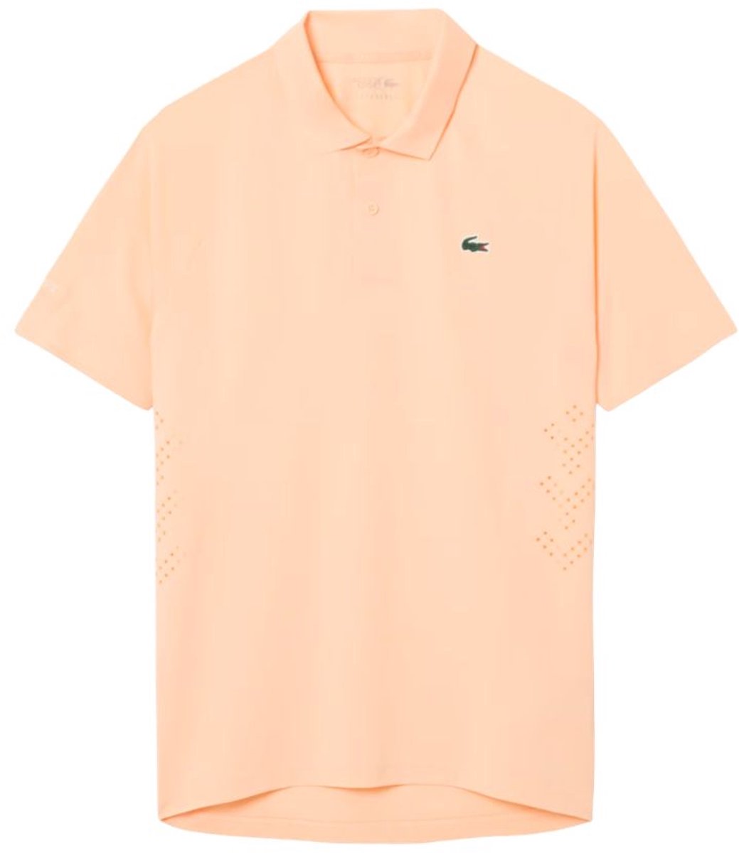 Lacoste Polo Tennis Novak Djokovic On Court Heren Oranje