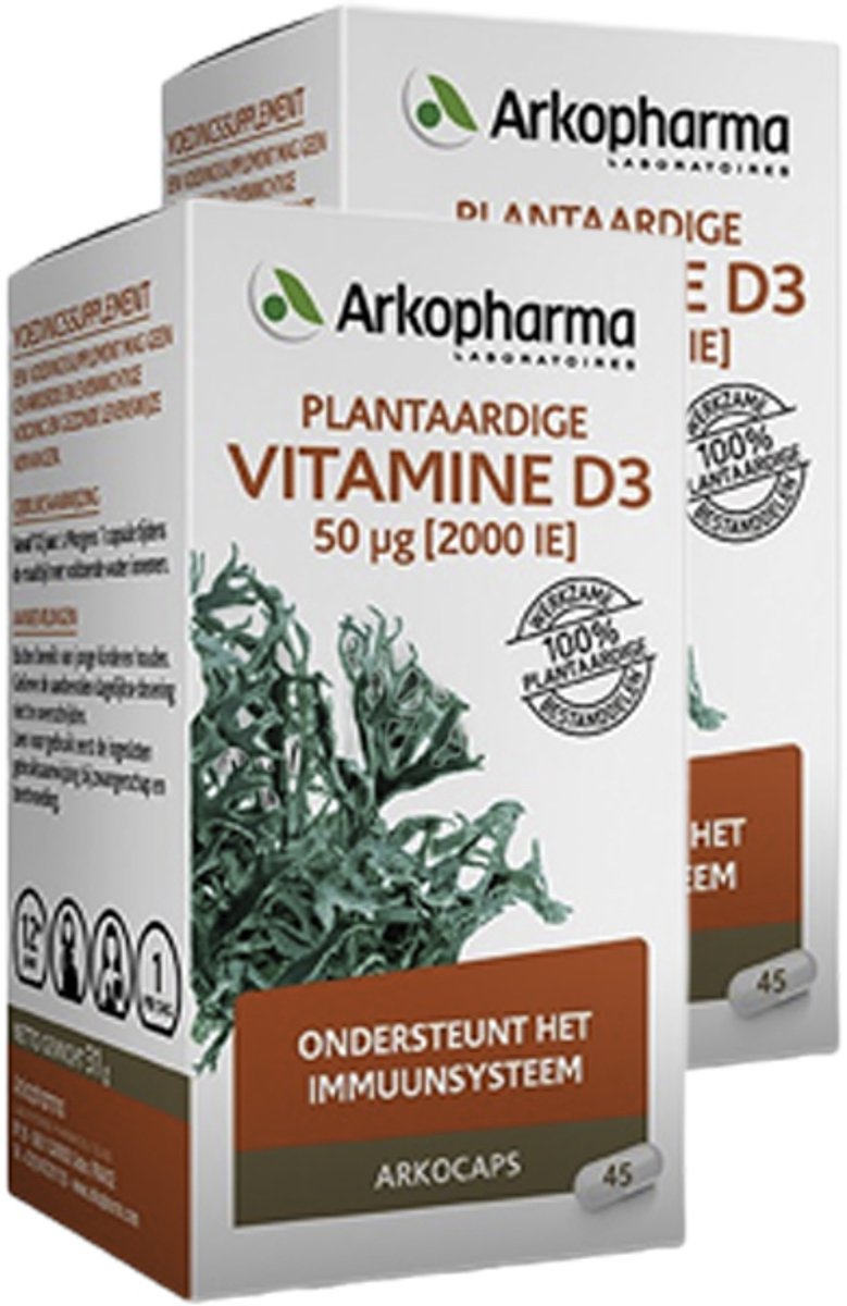 Arkopharma | Arkocaps Vitamine D3 | 45 Capsules | 2 stuks | 2 x 45 capsules