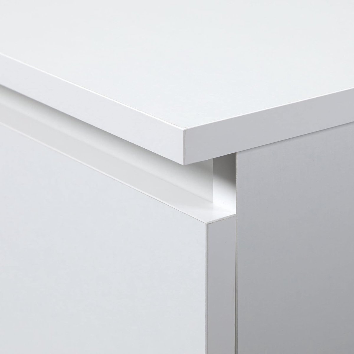 Kledingkast 2 Deuren met 2 Laden – ABTKantoor Compacte Garderobekast 180x60x51 cm – Moderne Opbergkast met Kledingstang en Plank – Smalle Kast voor Slaapkamer, Hal en Kinderkamer – Wit