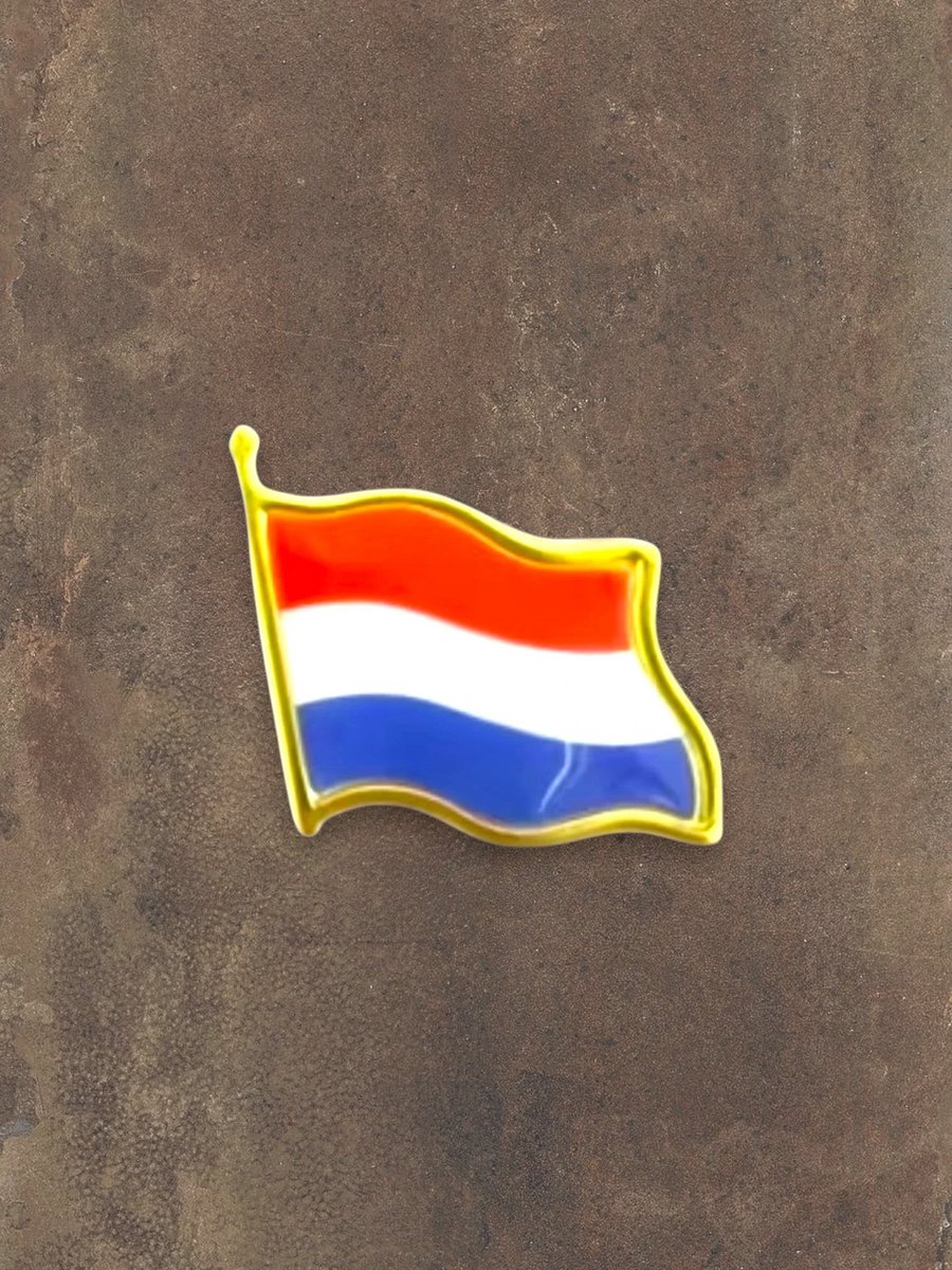 Nederlandse vlag pin - koningsdag accessoires - Nederland