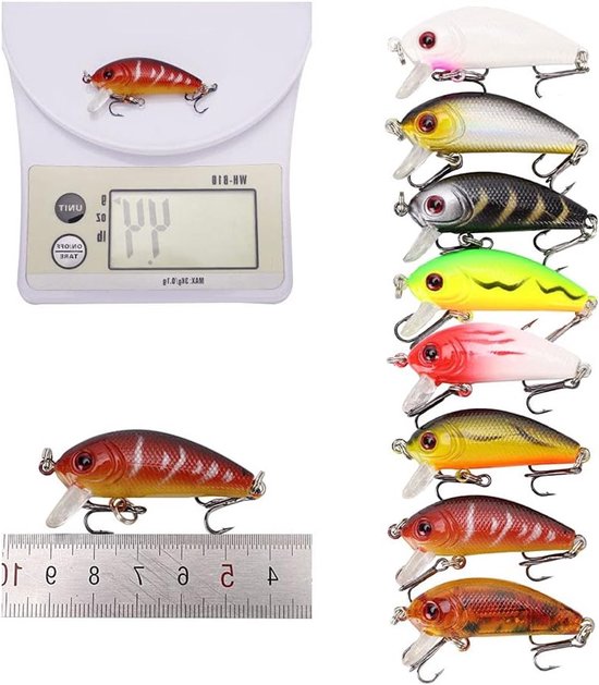 Complete set van 43 kleurrijke onderwaterhengels voor snoek, baars en forel vissen — afbeelding 3
