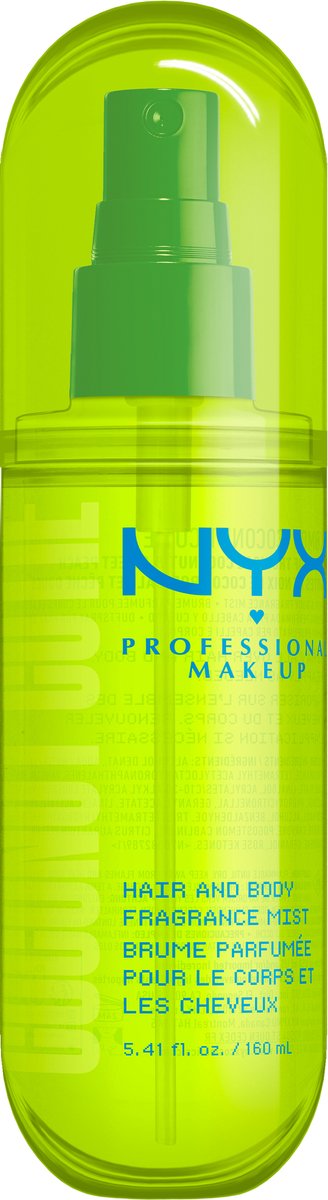 NYX Professional Makeup Hair & Body Fragrance Mist Coconut Cutie - Verfrissende geurspray voor haar en lichaam - Geur van kokos en perzik - 160ml