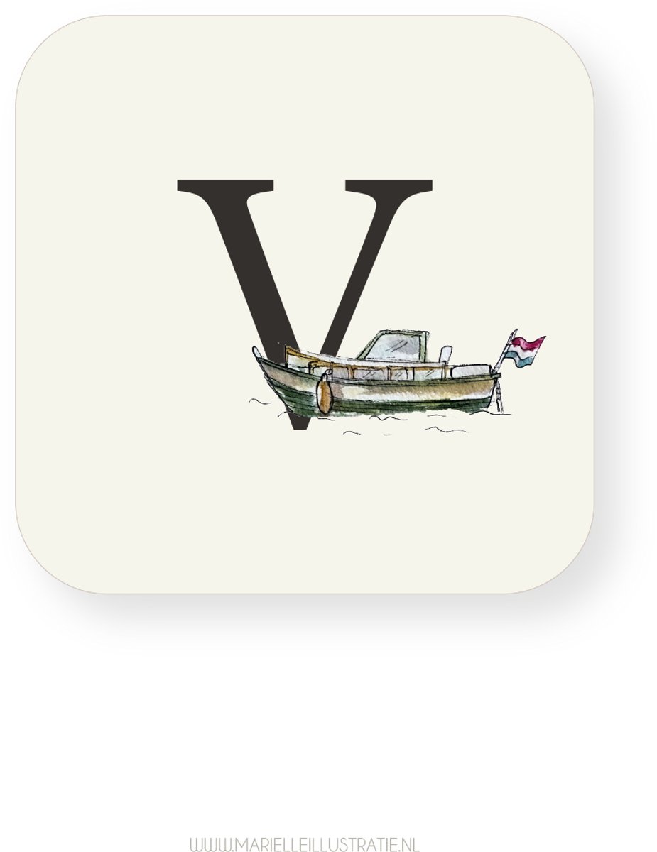 Boskoop ABC letterkaart V