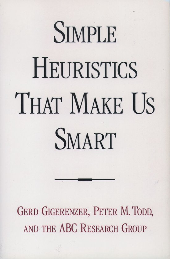 Simple Heuristics That Make Us Smart - cover