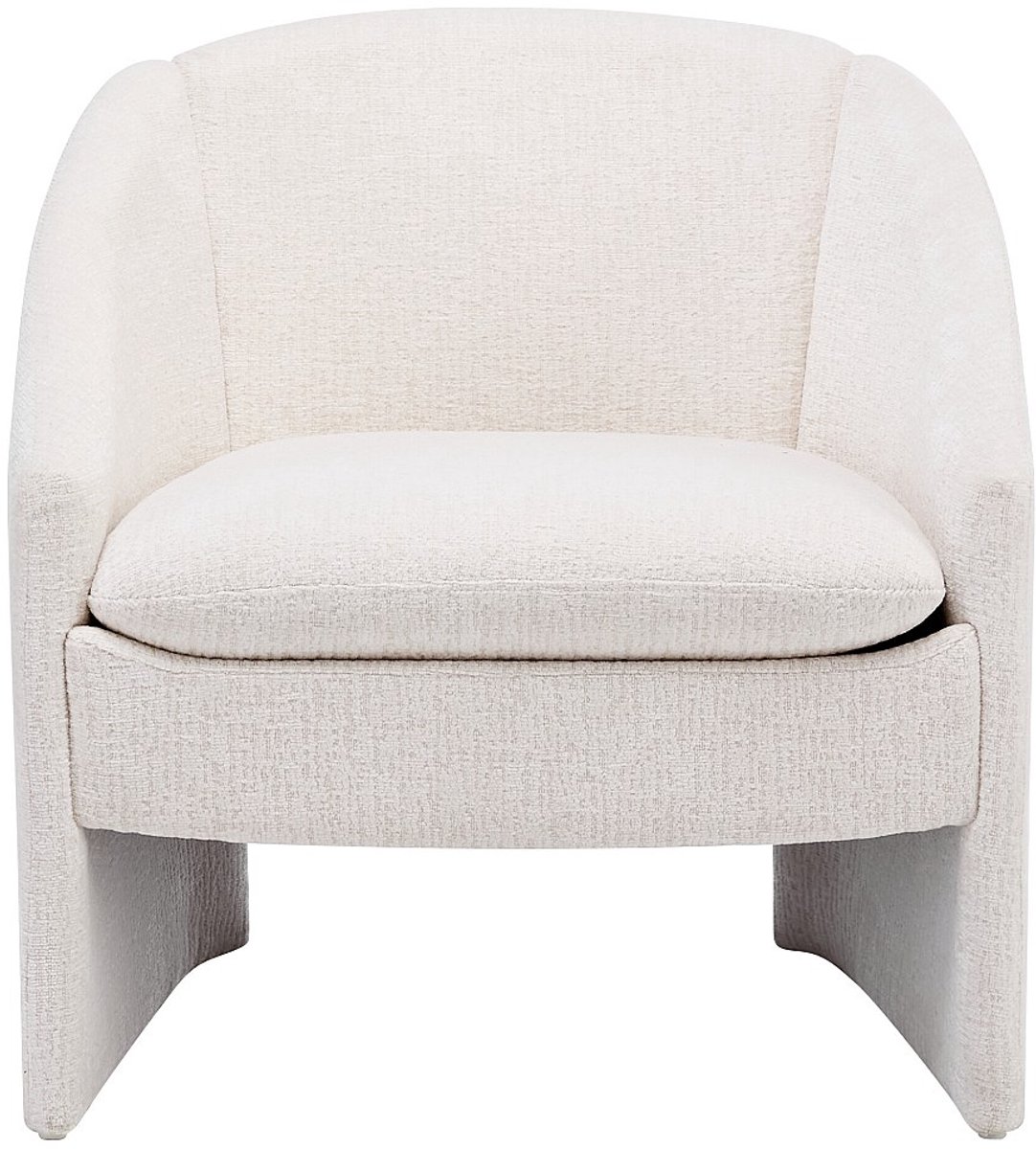 Vente-unique Fauteuil in beige gestructureerde stof TAROLO