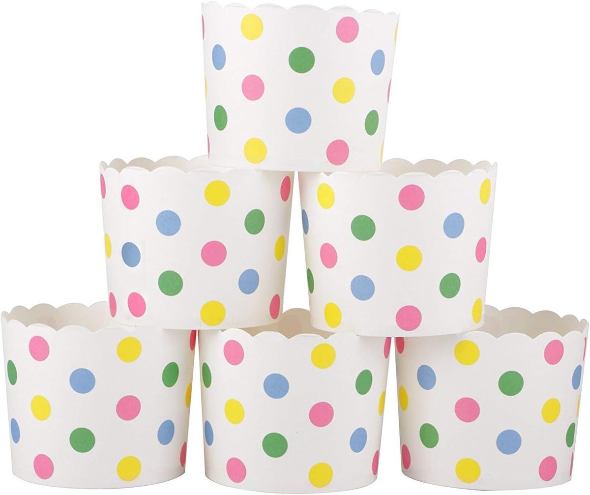 50 Stuks Papieren Muffinvormen in Diverse Kleuren voor Cupcakes en Muffins, Ideaal voor Bakken