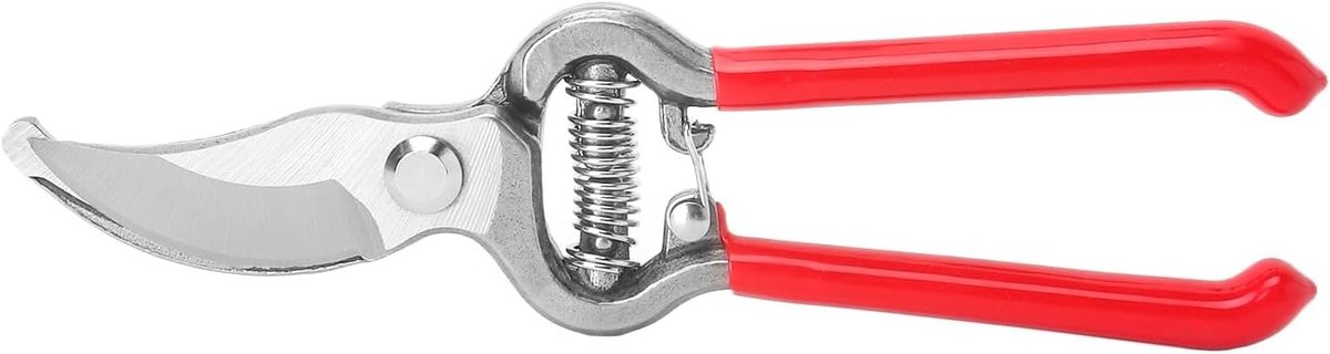 Ergonomische snoeischaar met 20 mm snijdiameter, veer en veiligheidssluiting voor bloemen, fruitbomen en plantenverzorging, ideaal voor precisiewerk en gebruiksgemak