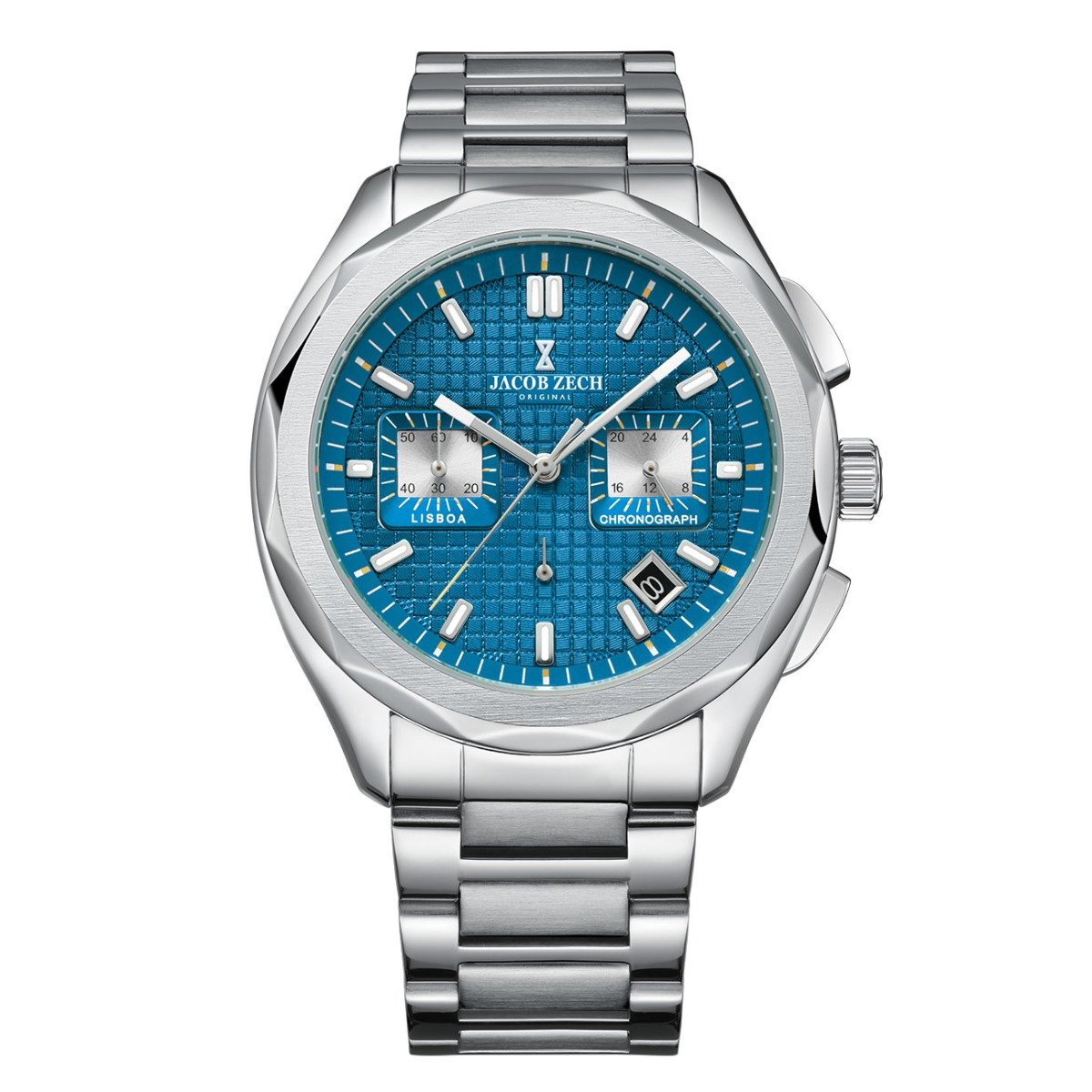 Jacob Zech - Heren Horloge Lisboa - Zilver