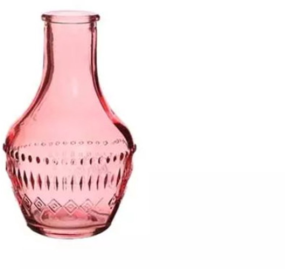 Hortus - Fles milano zacht roze, dia. 6x10 cm