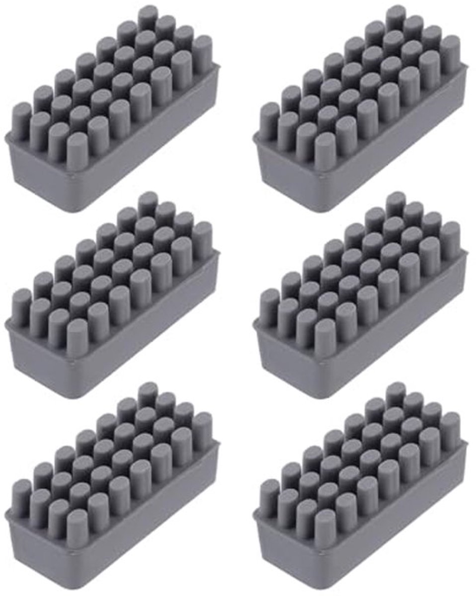 6 stuks siliconen mondstukborstels voor 3D-printers, hittebestendige mondstukreinigingsborstels, compatibel met Bambu Lab P1P/P1S/X1/X1C/X1E 3D-printers
