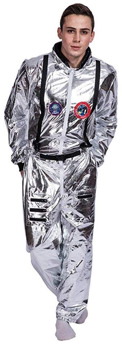 Dailygoods - Astronaut Kostuum voor Heren - Ruimtevaarder Pak - Fantasie en Avontuur - One Size - Ruimtepak Outfit - Perfect voor Feesten en Verkleedp